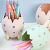 Cute Dinosaur Egg Detachable Pen Holder Organizer Pencil Pot Container Stationery Office Desktop Ornament Storage Box Kids Gift 5