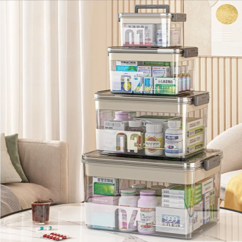 Family-sized medicine storage box, medicine box, multi-layer ...