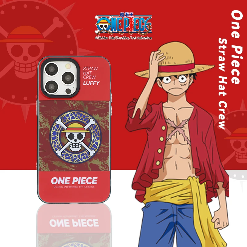 

Anime One Piece Luffy Iphone Case Chopper Zoro Mobile Phone Protective Case for Iphone 14 Plus Pro Max Gradient Color Anti Drop