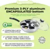Poached Egg Maker Stainless Steel Egg Poacher Pan Food Grade Safe 5