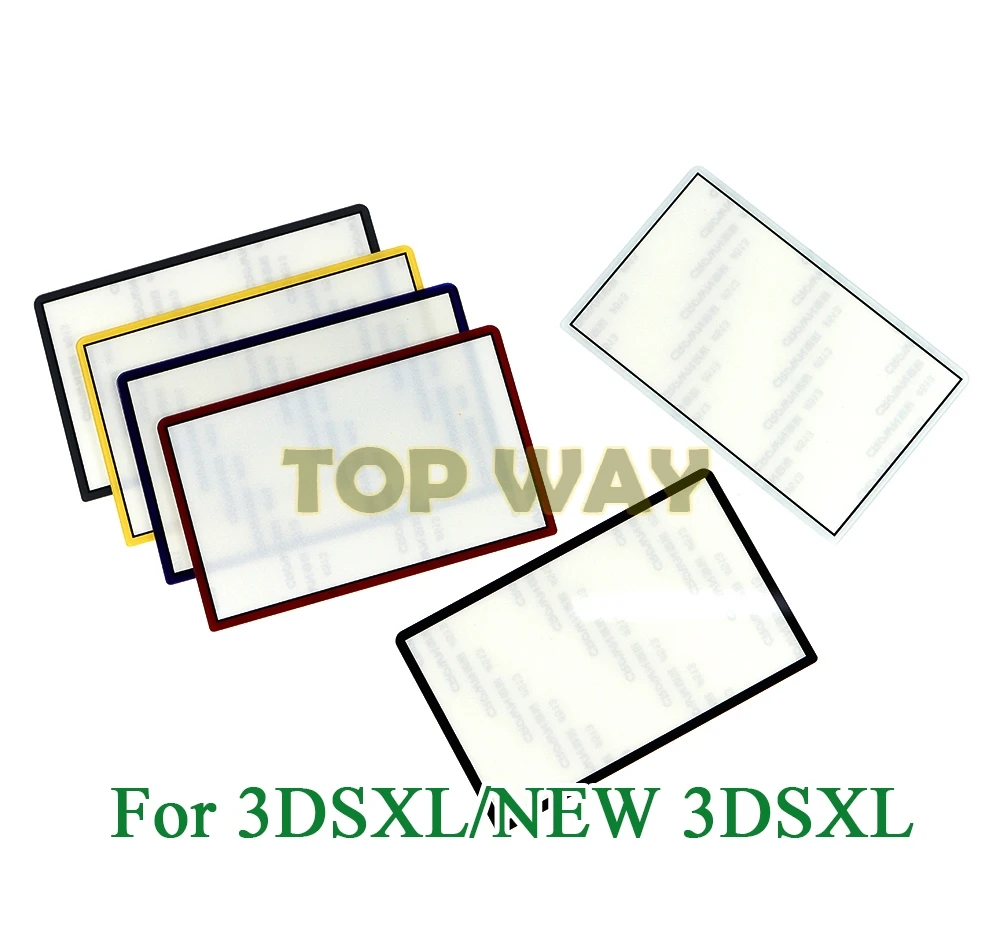 10Pcs Glass Top Front Lcd Mirror Screen Frame Copriobiettivo Per Il Nuovo 3Dsxl 3Dsll Nuovo 3Ds Xl Ll Sostituzione
