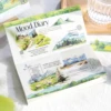 Mr. Pape, 200cm/roll, forest mountains and rivers PET tape landscape stickers DIY scrapbook diary decoration stationery stickers 4
