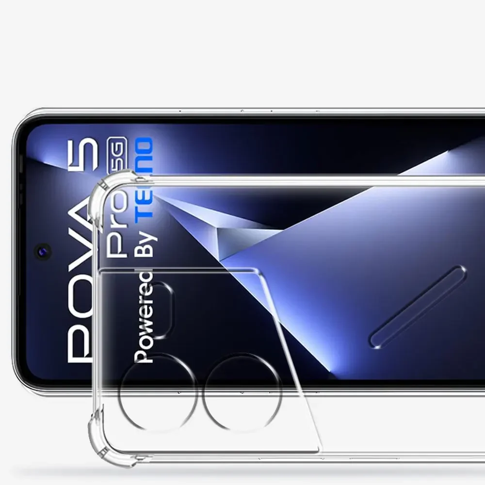 Shockproof Clear Soft Silicone Phone Case - Enhanced Protection and Sleek Design