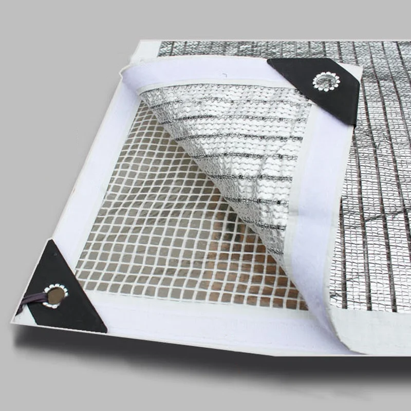 Doppels chicht Sonnenschutz Regenschutz Stoff Garten Gitter Plane Aluminium folie Sonnenschutz Segel Pflanzen Regenschutz Sonnenschutz Schatten Stoff – Detail 2