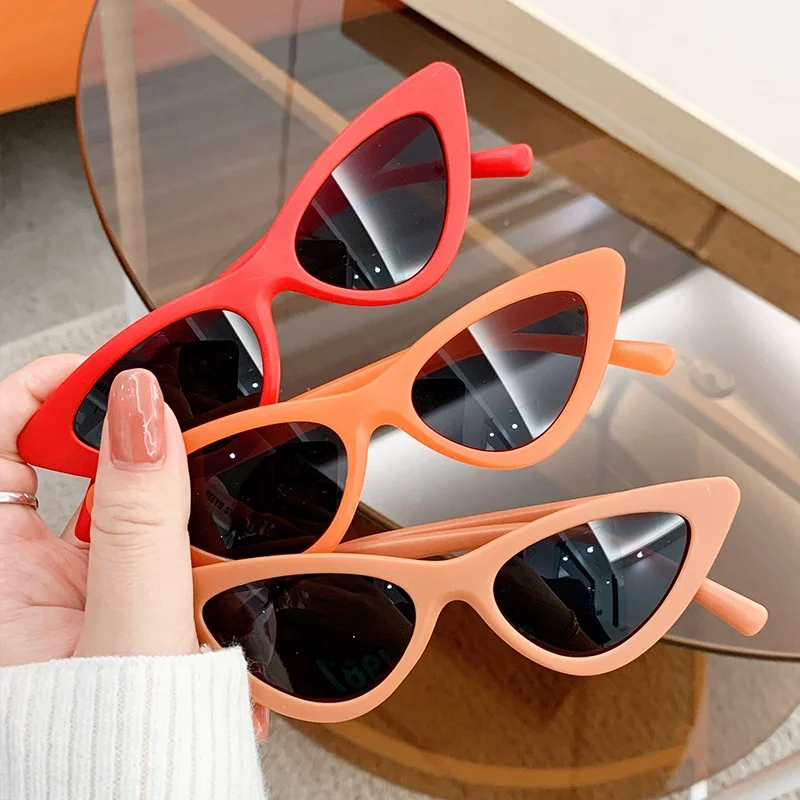 3 pc Korean Fashion Children's UV Cat Eyes Sunglasses for Kids Retro Outdoor Shade Boys and Girls Sun Glasses for Children
