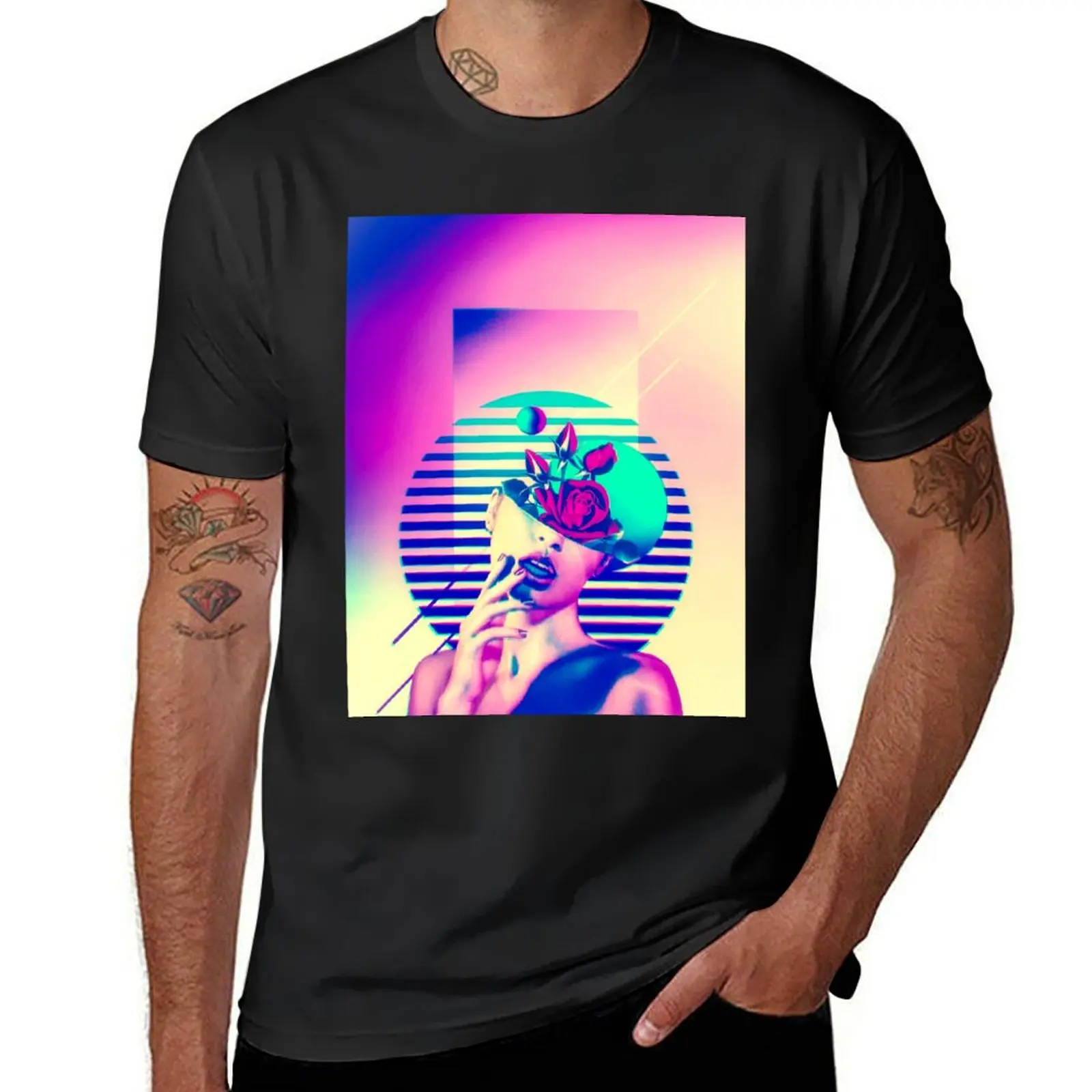 Rays T-Shirt vintage hippie clothes men t shirt