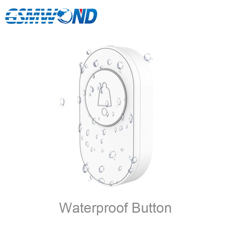 433MHz Wireless Outdoor Waterproof Button Home SOS Emergency Button Night Fluorescent Function For Doorbell Relay Alarm System