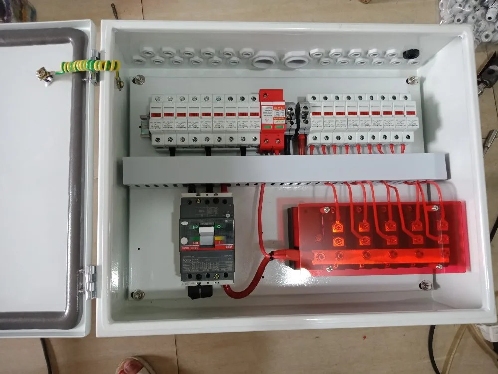 

10 string combiner box DC electrical for 1000V dc off grid system