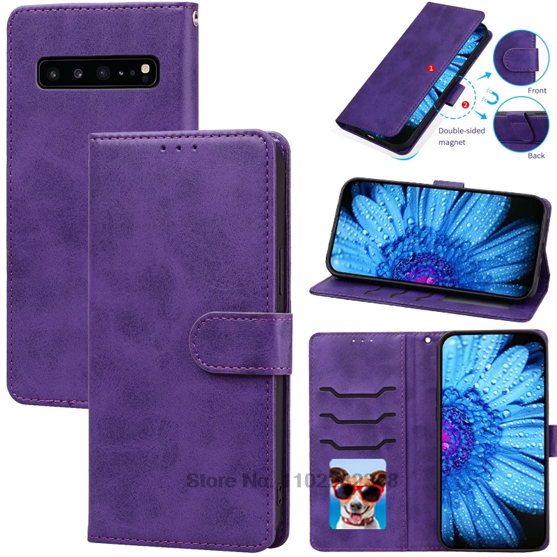 Deluxe Leather Flip Wallet Phone Case with Magnetic Closure