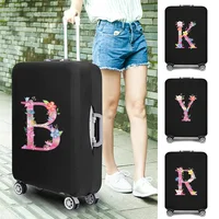 Travel Elastic Luggage Protective Cover Fashion Case Suitcase Fit 18"-28" Trolley Baggage Covers Dust Cover Pink Letter Printed 1