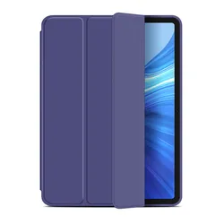 Premium PU Leather & Silicone Tablet Cover - MatePad 10.4 2022 (Dark blue)