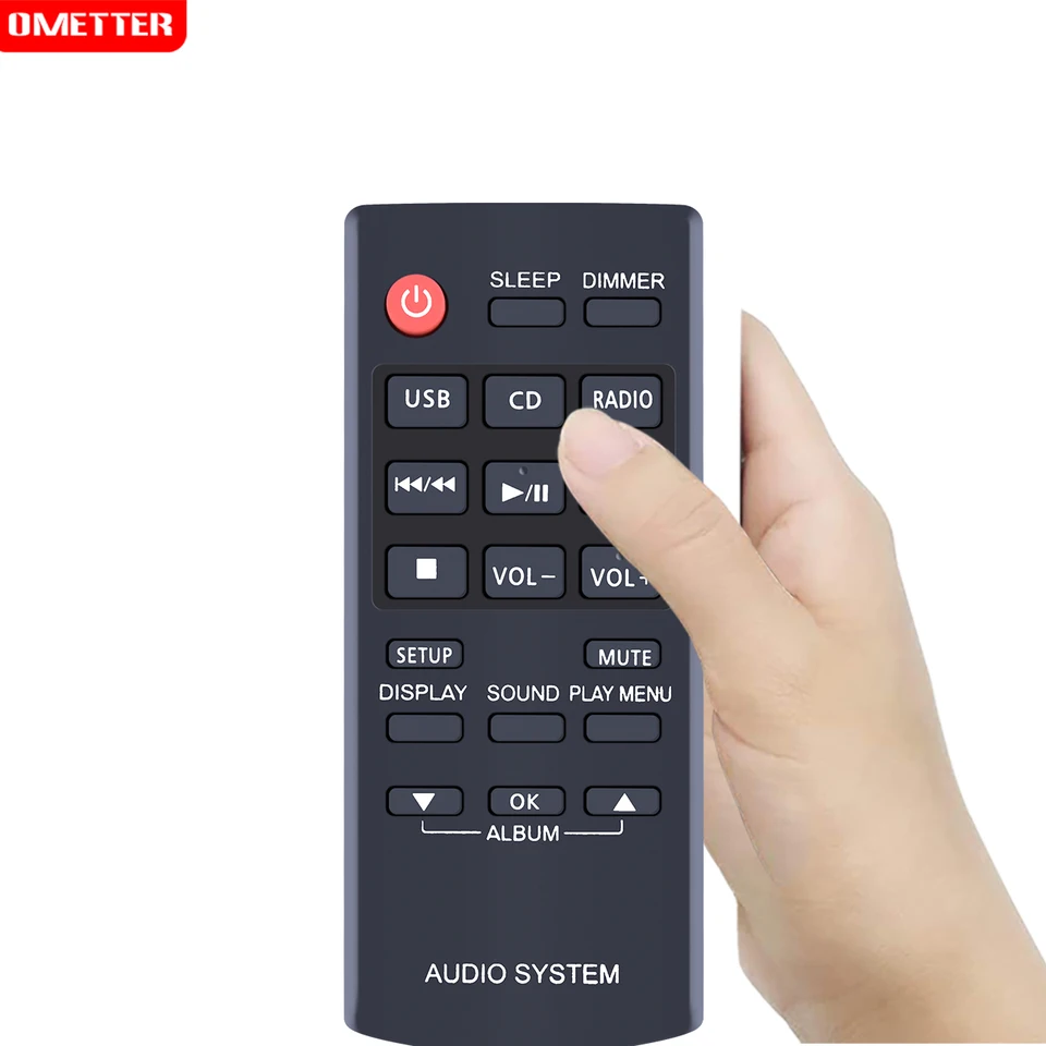 N2QAYB000984 Telecomando sostitutivo Adatta per Panasonic CD Stereo System SC-PM250 SA-PM250 SB-PM02 SC-PM251 SA-PM251 SC-PM600 SA-PM600 SB-PM500 SC-UX100 SA-UX100 SB-UX100 SC-HC200