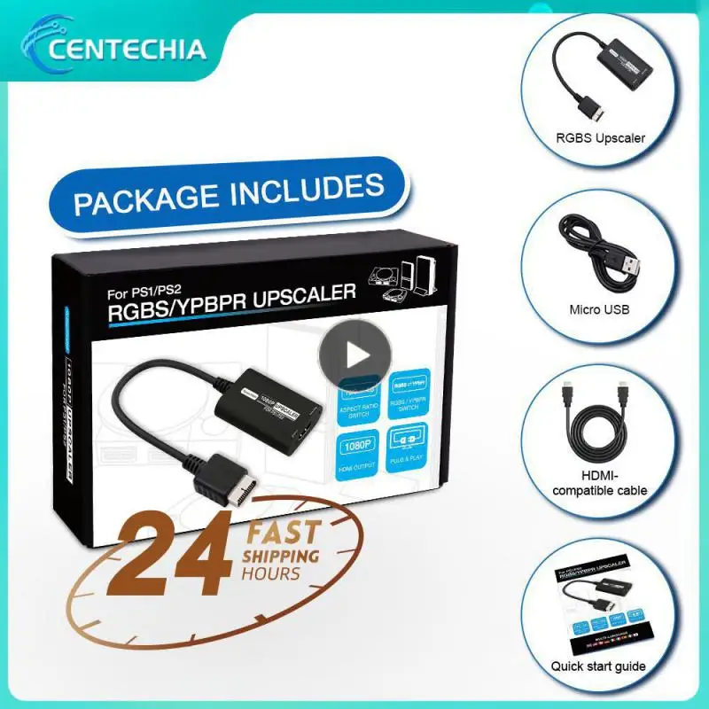 Adattatore Convertitore Retroscaler Rgbs Ypbpr Upscaler 1080P Classic Ps1 Ps Fat Ps2 E Slim Ps2 Console Di Gioco