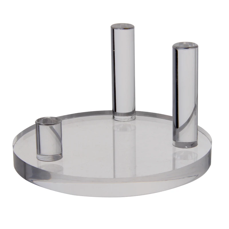 

2 PCS New arrival Popular Style 8x8 cm crystal stand acrylic base for minerals stone display rack