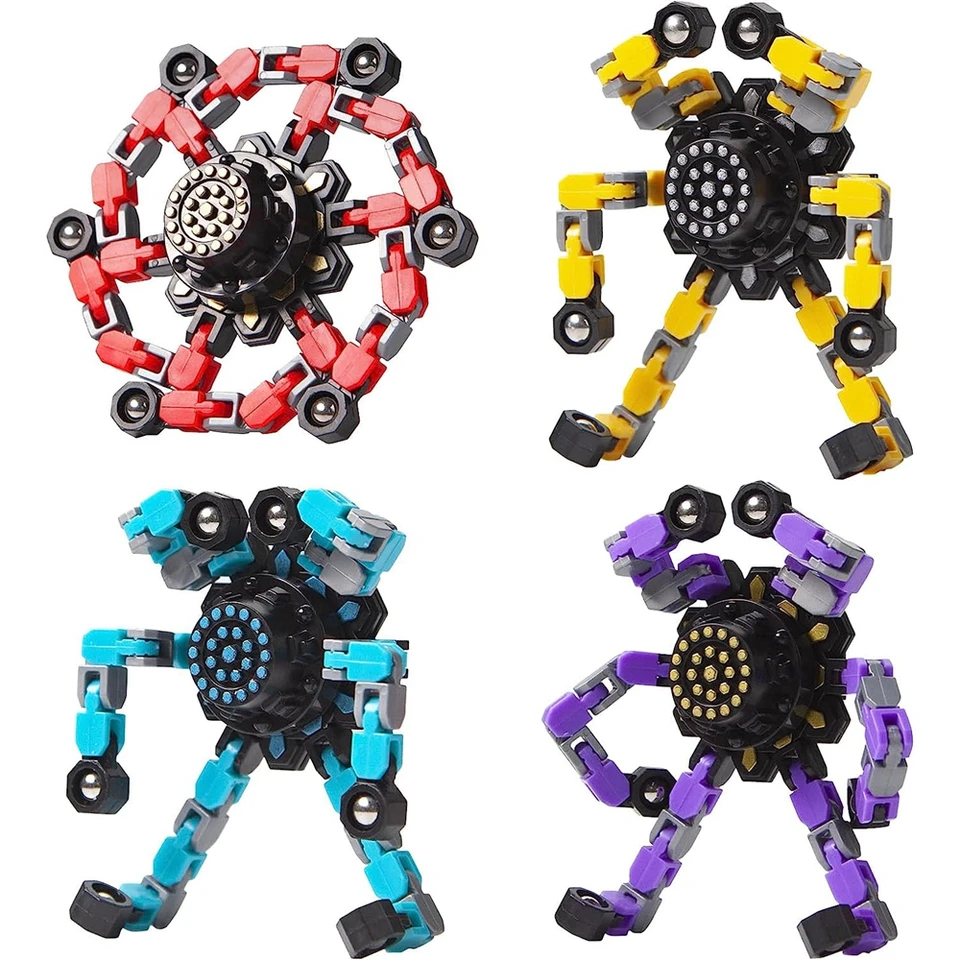 Transformable Fidget Spinners Stress Relief Toys Set