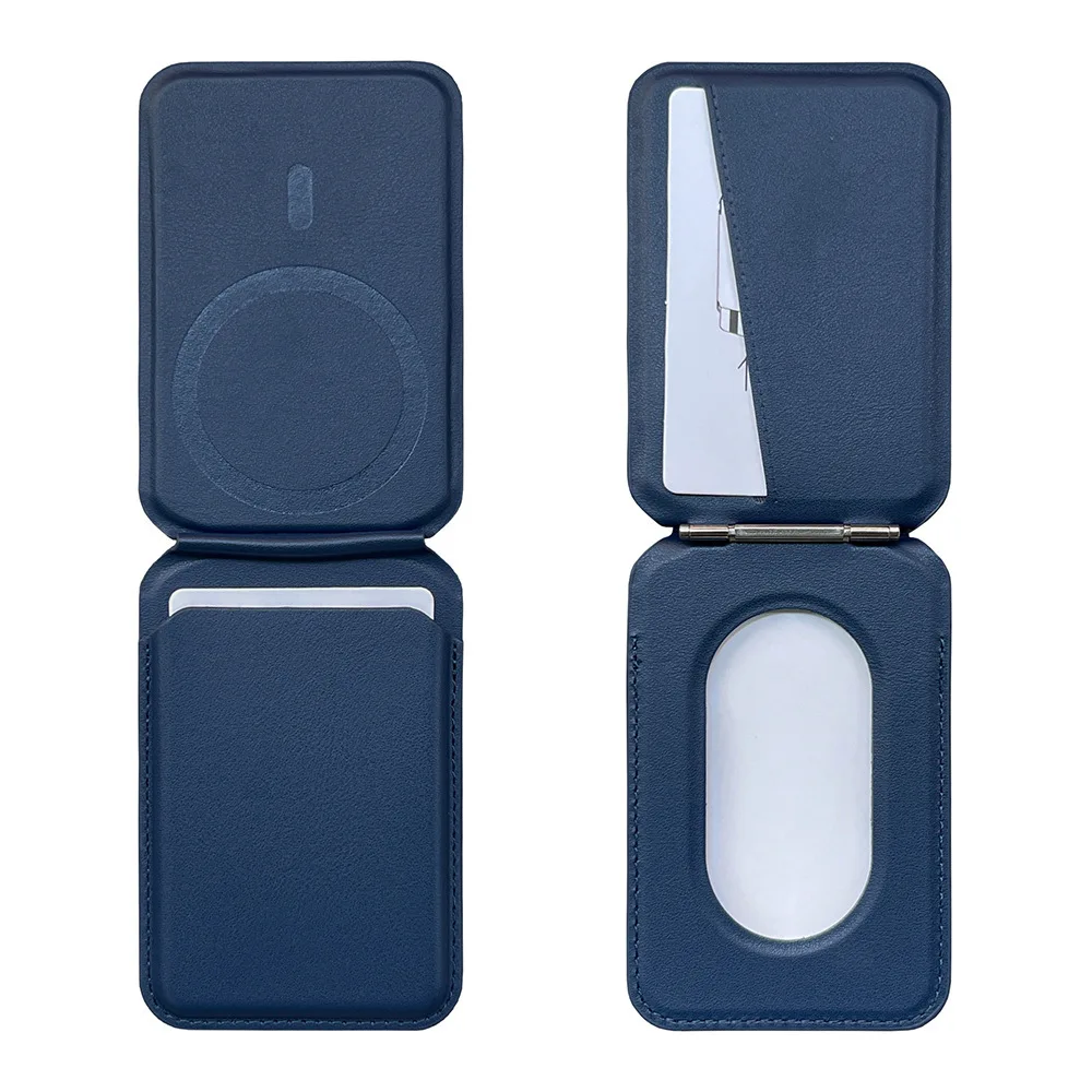 Universal Magnetic Wallet Stand with Rotating Kickstand and Card Holder – Premium PU Leather Case Accessory