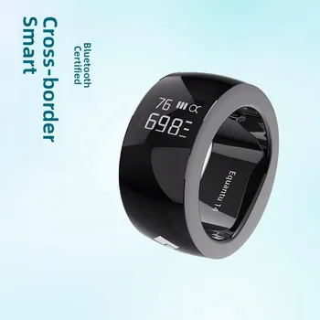 Anello di conteggio in acciaio inossidabile Chiave touch a ricarica rapida Contatore ad anello intelligente Indossabile per IOS e Android Dimensioni universali