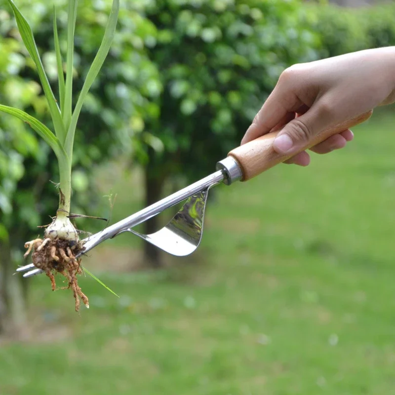 Weed Puller Tool Stainless Steel Seedling Puller Weed Remover Durable Garden Lawn Outdoor Yard Grass Root Puller Tools Planting Elements