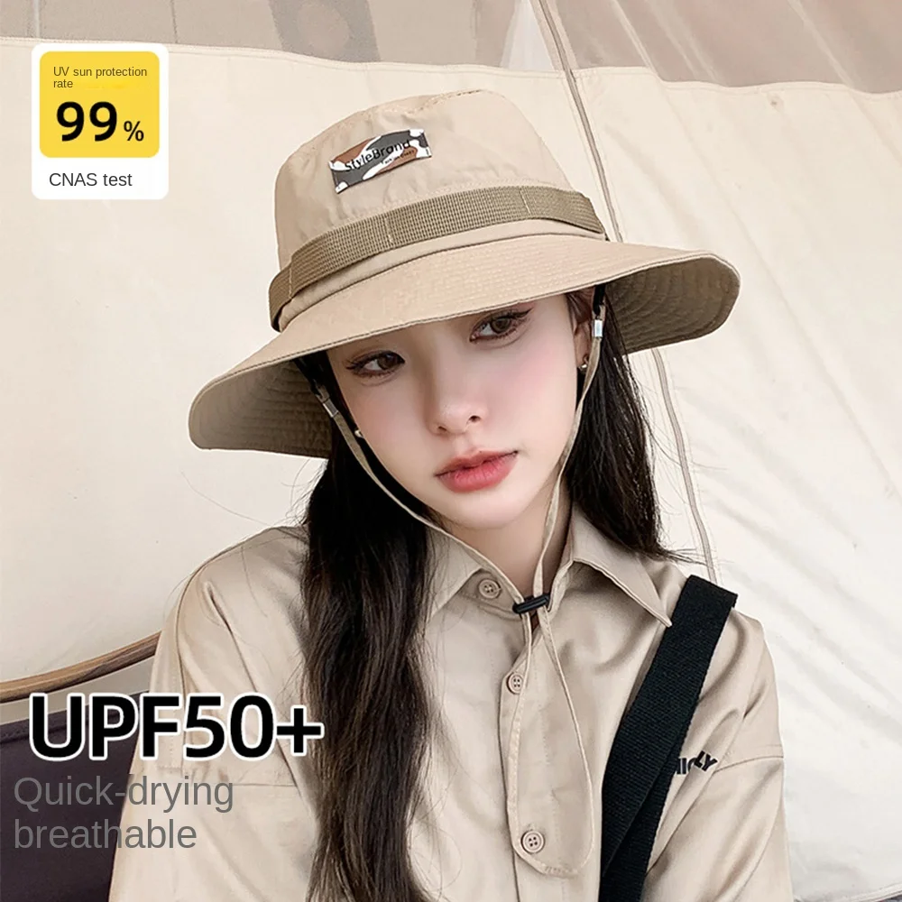 

Western Cowboy Hat Women's Outdoor Travel Mountaineering Hat Summer Sun Protection Hat UV Protection Mountain Fisherman Hat