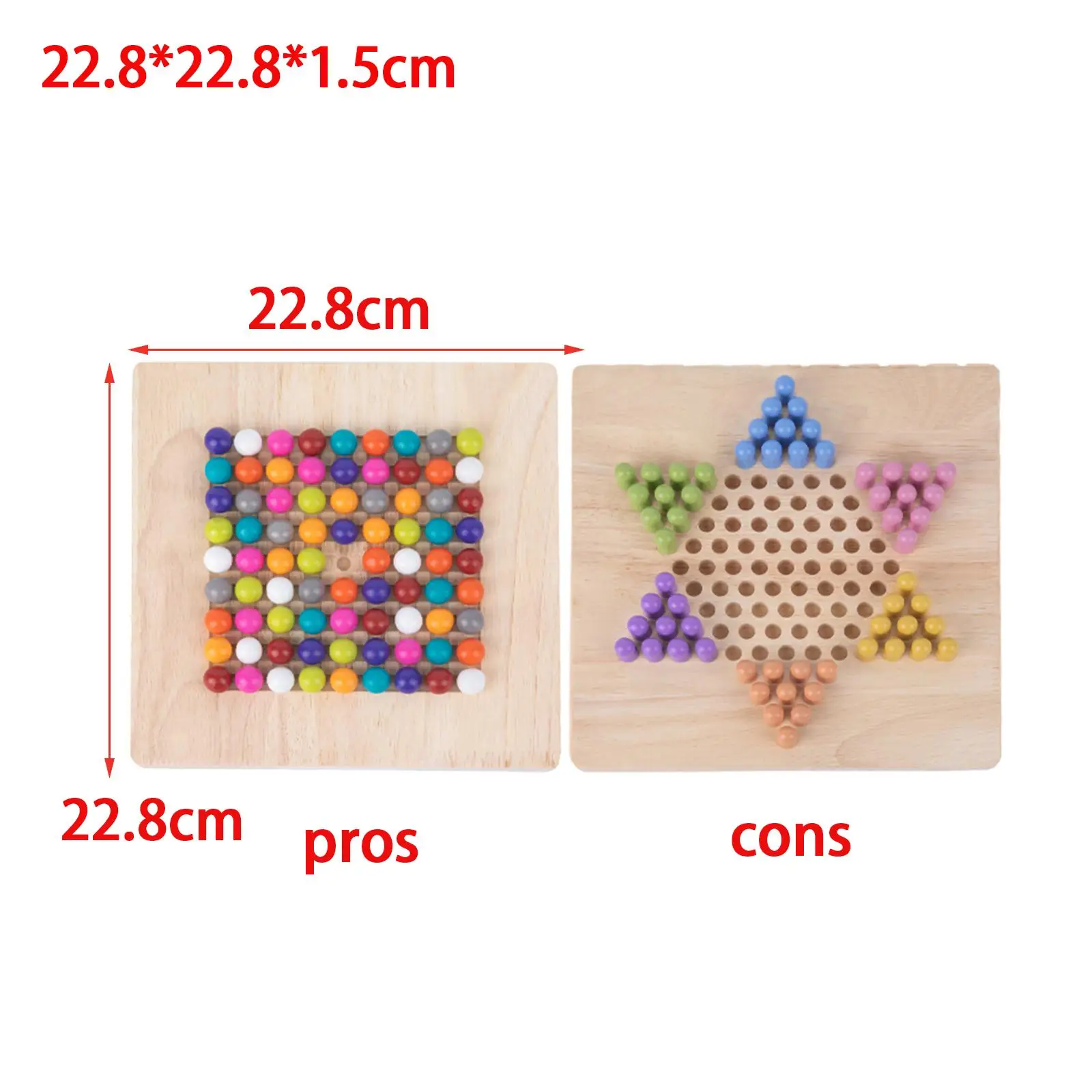Wood Strategy Family Game Collection Desktop Toys Brain Teaser Toys for Social Skills Activity Interaction Preschool Gathering 6