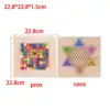 Wood Strategy Family Game Collection Desktop Toys Brain Teaser Toys for Social Skills Activity Interaction Preschool Gathering 6