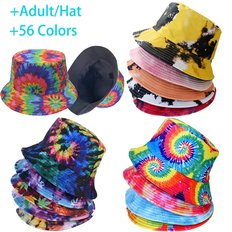 Cotton Bucket Hat Street Graffiti Double Sided Unisex Sun Cap_voghion.com
