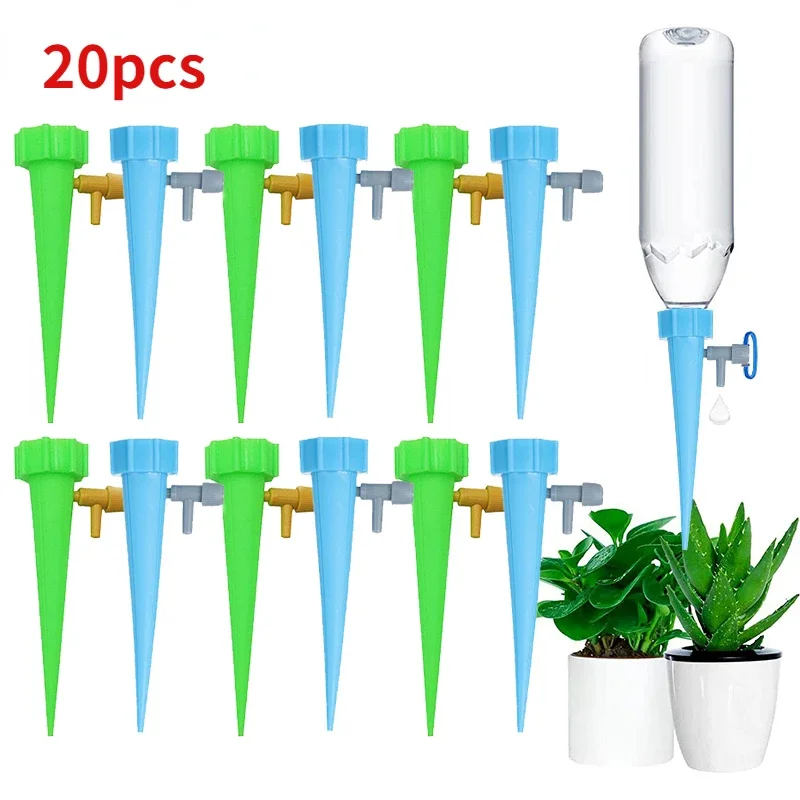 

Adjustable Control Water Dripper Self-Watering Kits Automatic Drip Irrigation System Kits Plant Watering Spike Device Greenhouse