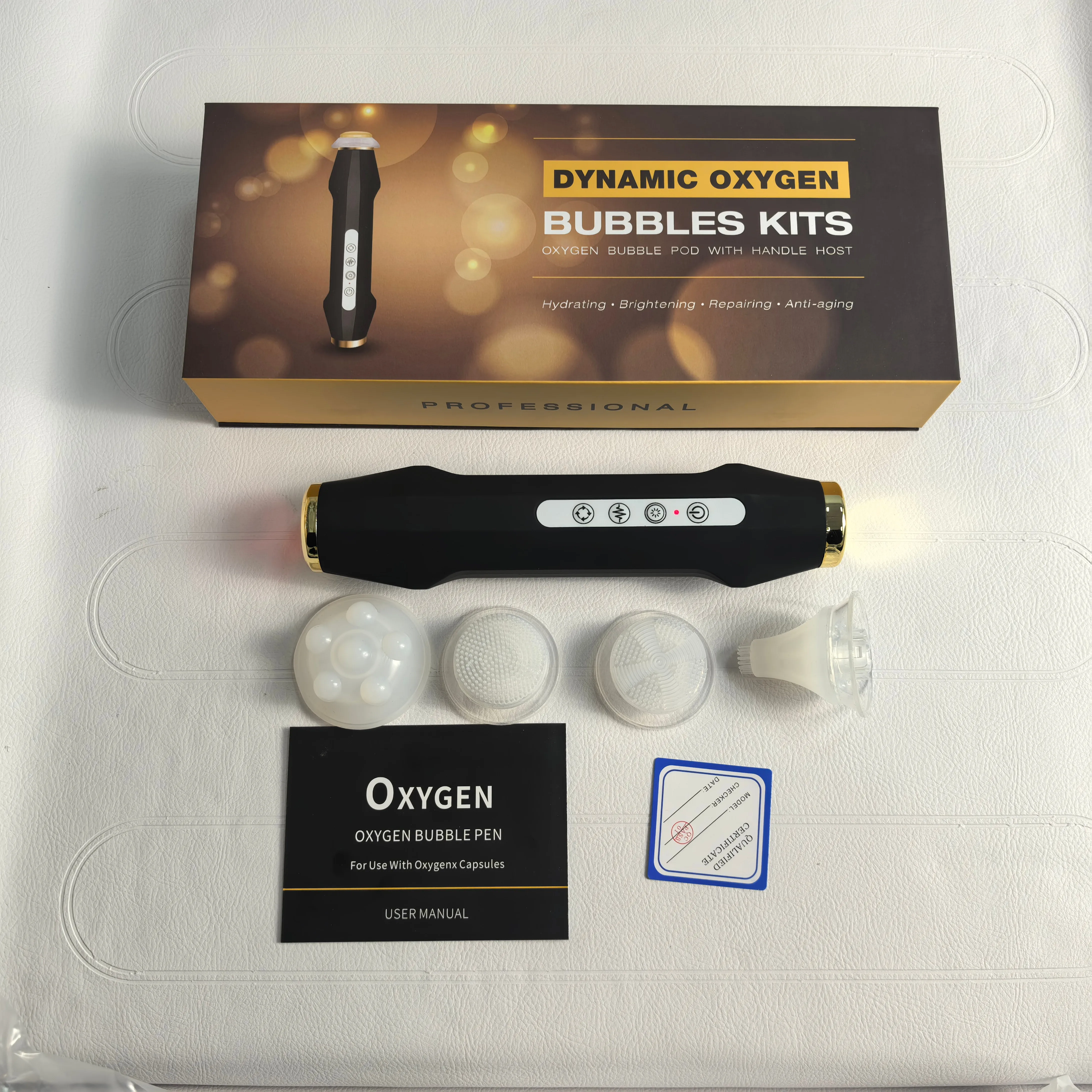Portable CO2 Oxygen Bubble Machine Oxygenation Balance Revive Kit Bubble Pen Whitening Anti-aging Skin Care Beauty Device 2
