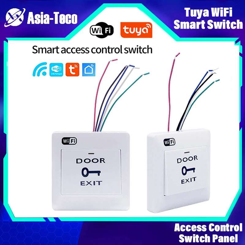 Smart WiFi Door Exit Button with Remote Access and Control