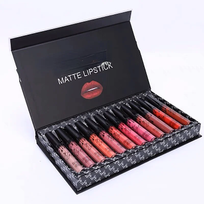 

Multiple Lipsticks Kylie Matte Lip Gloss Set Waterproof Long Lasting Moisturizing Lipstick Tubes Women Lip Tint Coametic