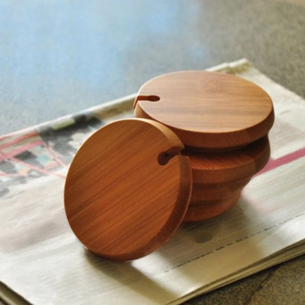 

6 Pcs Mug Lid Natural Covers Cup Bamboo Espresso Seal for Travel Coffee Tumbler