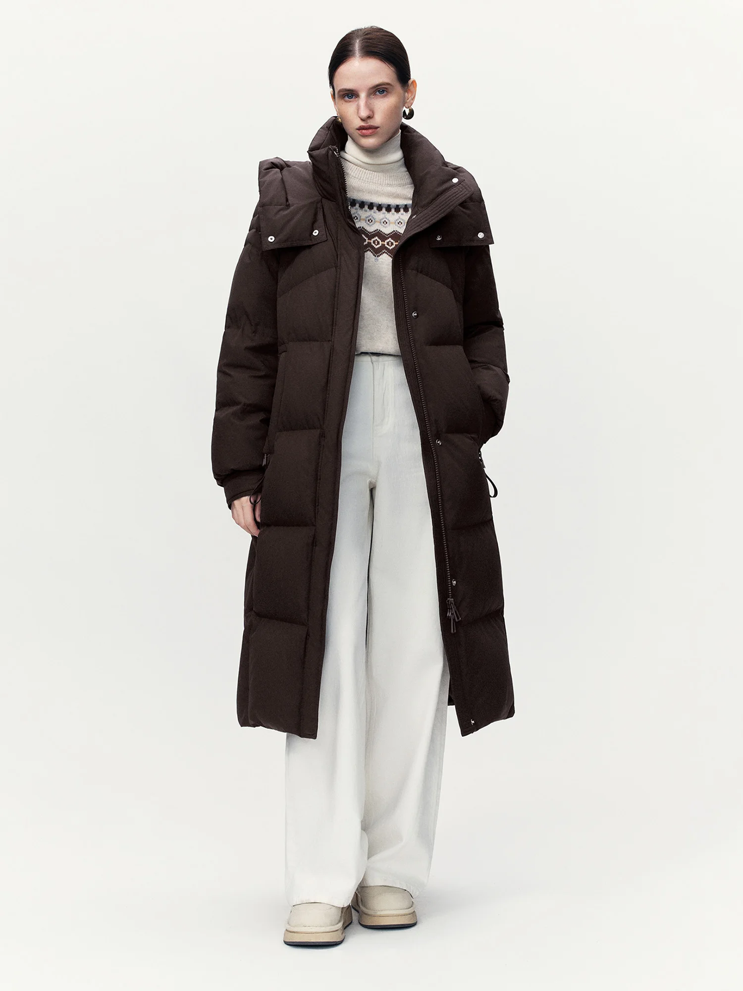 ZIQIAO LightWarm صغيرتي المرأة طويلة الوقوف طوق أس...