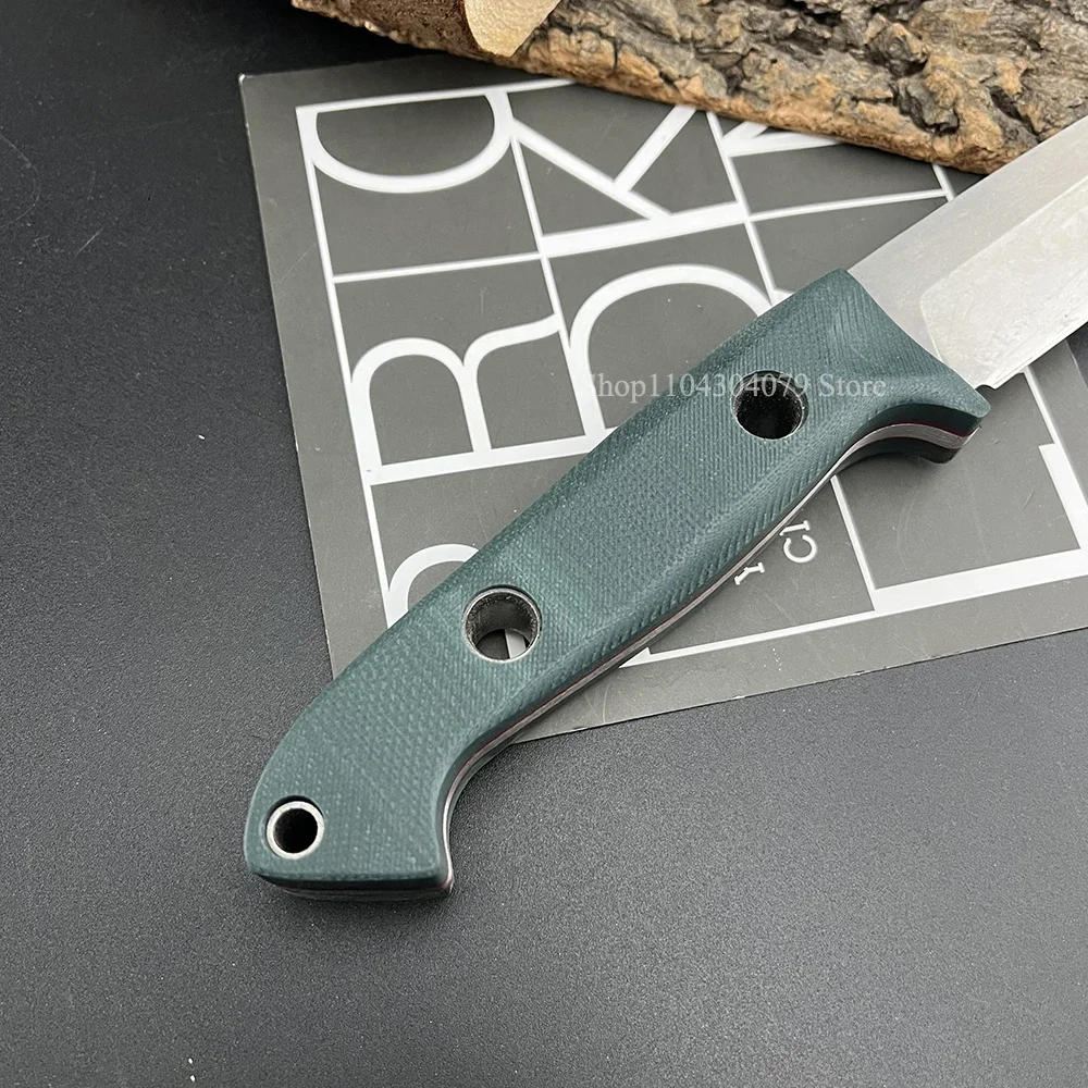 162 Bushcrafte Outdoor High Hardness Pocket Knife Sharp BM Knives Self Defense Tactical Hunting EDC Fixed Blade Knife G10 Handle 5