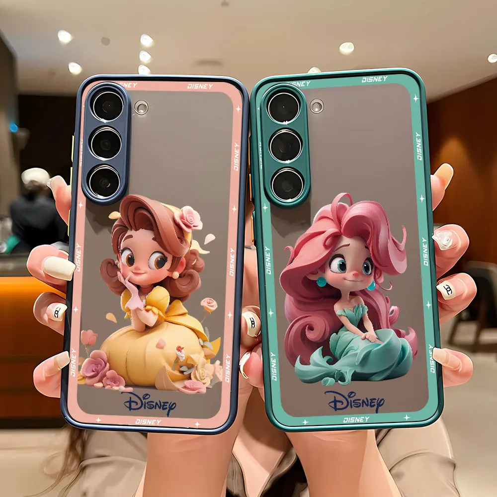 Custodia Per Samsung Galaxy S9 Note 20 Ultra Note 10 Plus S10 Plus Note 9 8 S8 S8 Plus Coque Clear Disney Princess Luxury