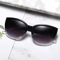 Lunettes de soleil œil de chat pour femmes, design de marque, dégradé, Simple, jambes larges, unisexe, UV400 3
