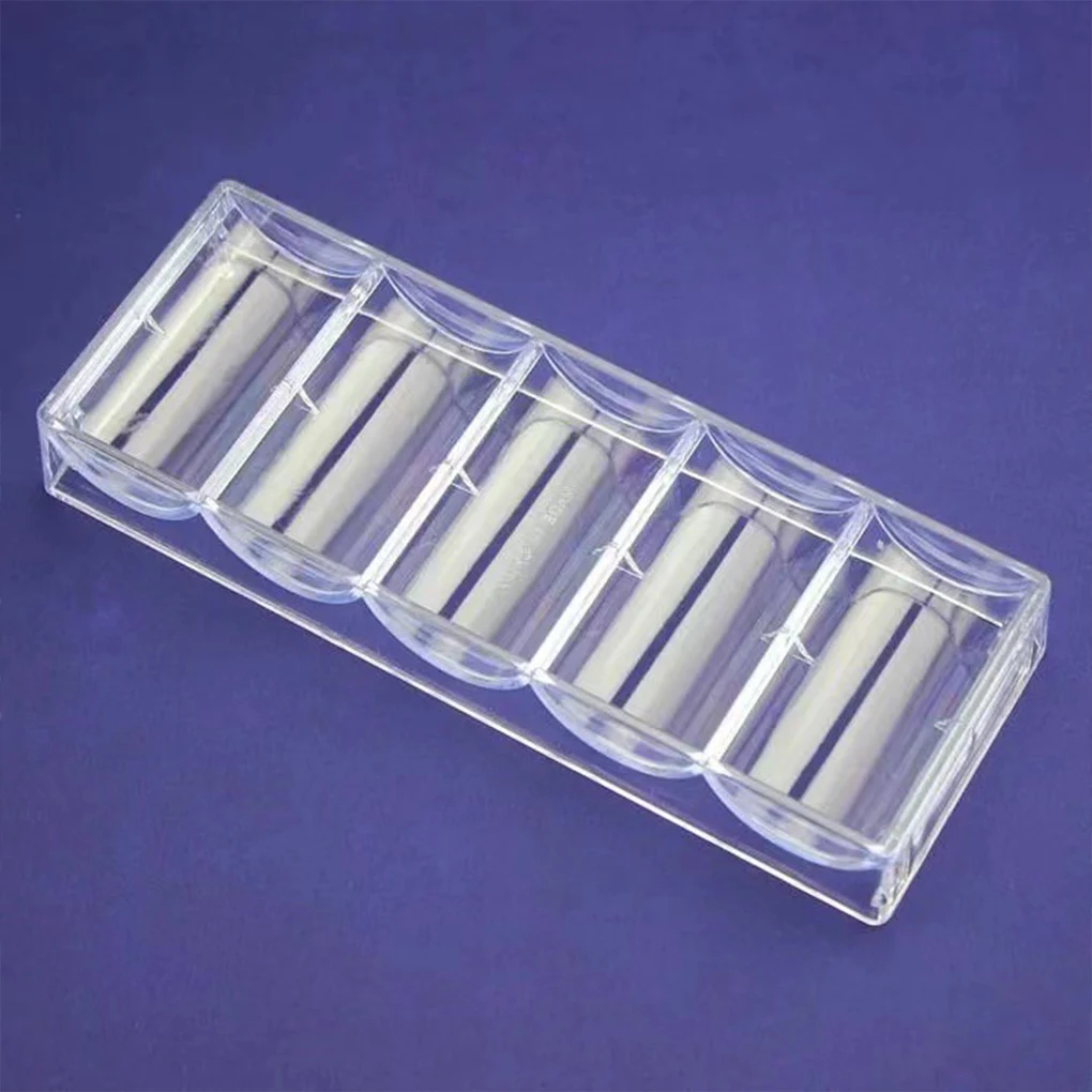 

5pcs Acrylic Premium Chip Tray Storage Solution For Casino Chip Collection Gambling Chips Board Game Token