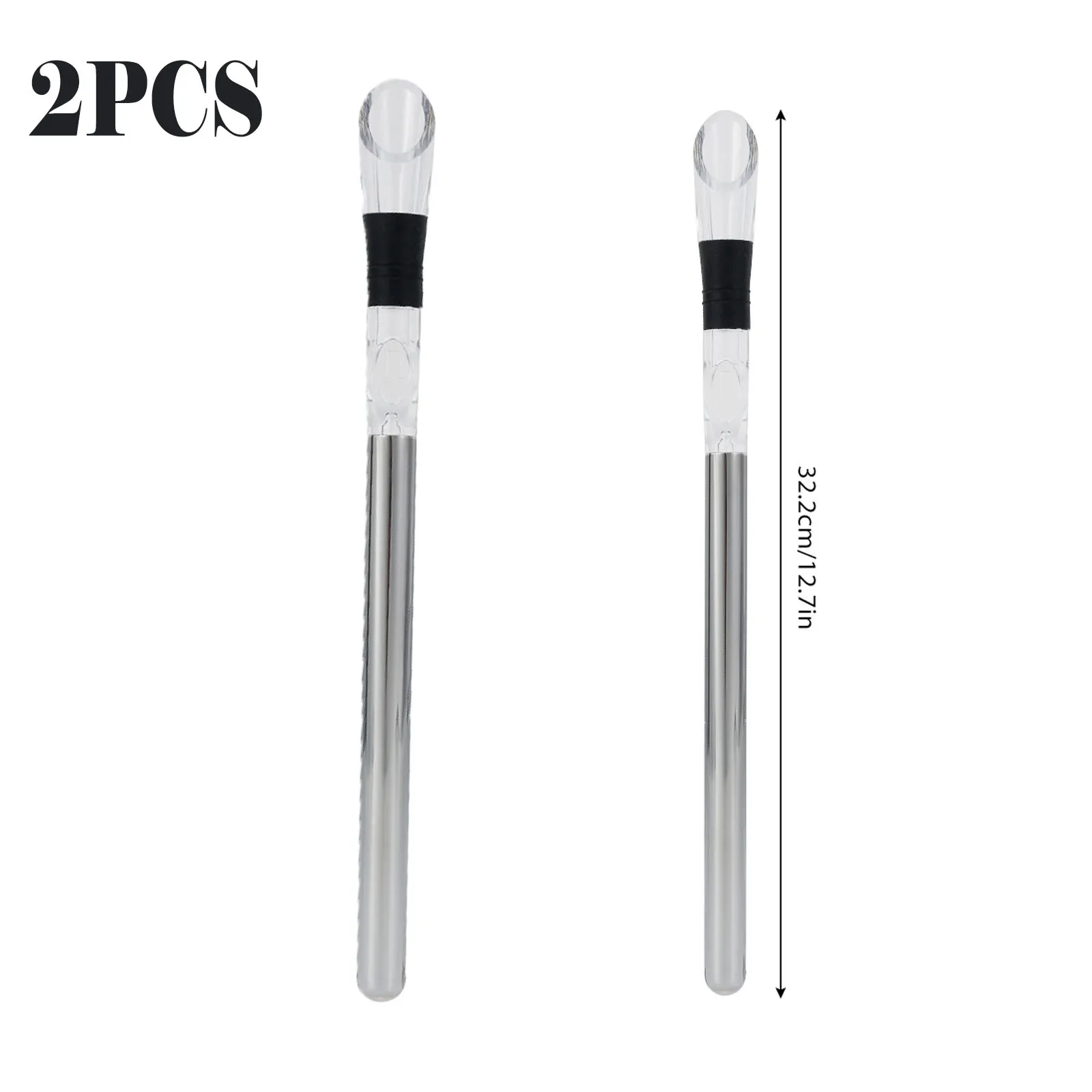 Stainless Steel Wine & Beverage Chill Rod with Aerator Pourer and Stopper