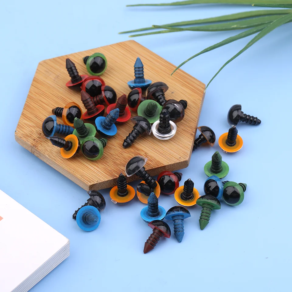 Plastic Safety Eyes Set Black Plush Eyes Eyeball Doll Accessories Teddy Bears Toys DIY Craft Funny Toy Animal