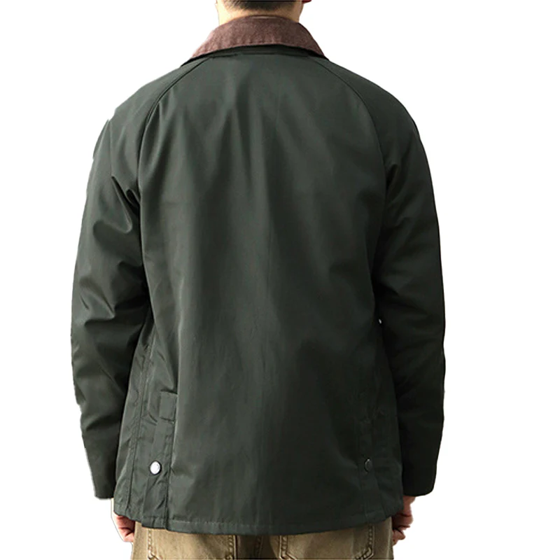 Workwear Oil Wax Jacket Men's Anti Piercing Anti Cutting Retro Corduroy Lapel Fbi Police Invisible Flexible Safety Clothing