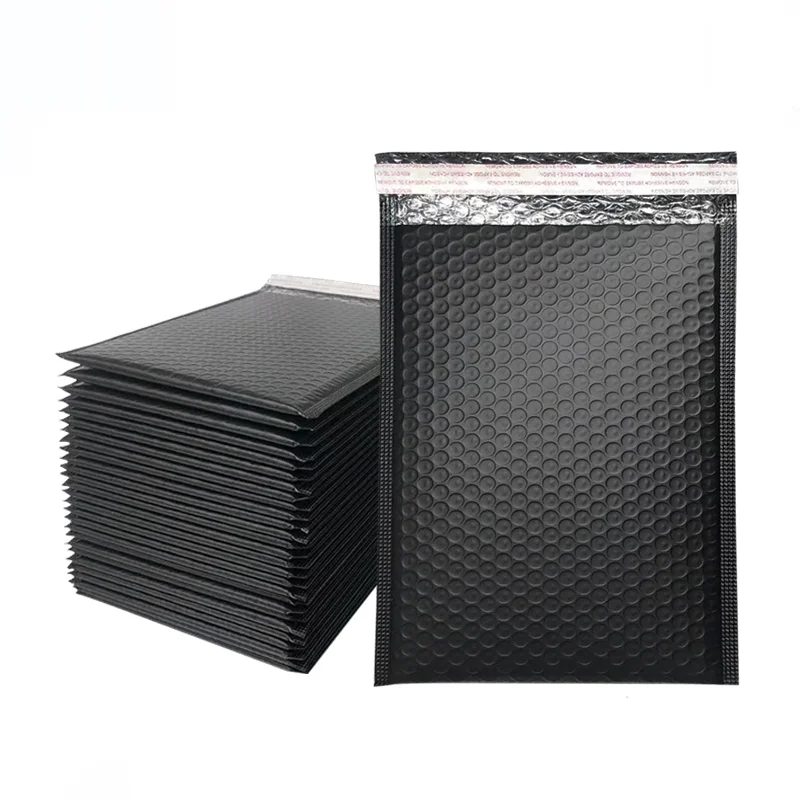 Minimum order of 50 pieces self-adhesive black bubble bag storage bag thickened express packaging printing