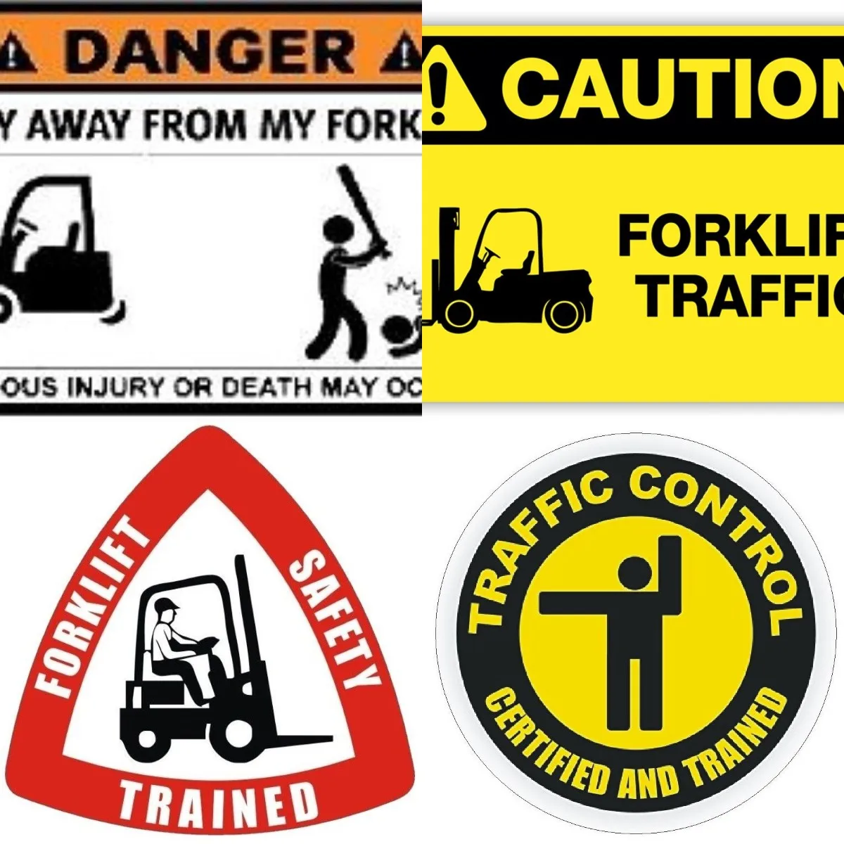 

"Caution - Watch For Forklift Traffic" Sign By SmartSign Waterproof Reflective Sunscreen