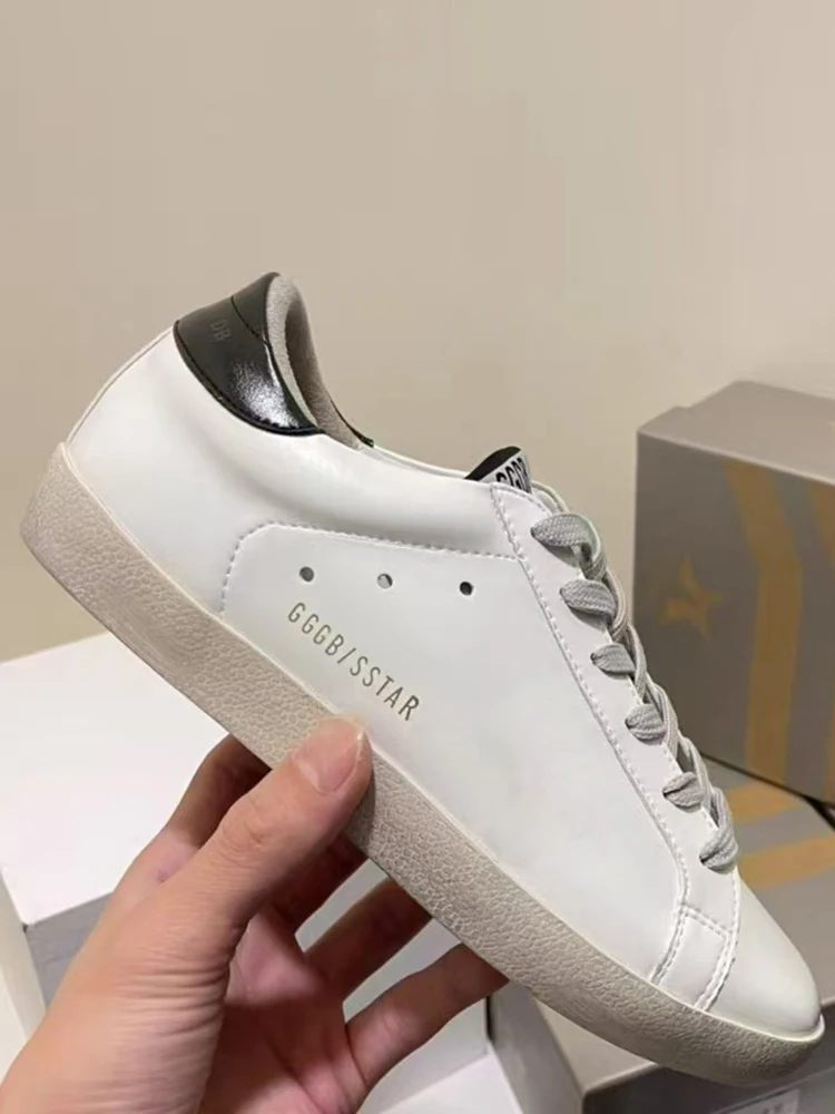 Spring Summer Fashion Daily Casual Shallow Mouth Flat Bottom Shoes Men's Round Toe Sequins Patchwork Anti-Skid Low-top Shoes