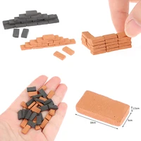 50pcs Mini 1:35 Brick Model DIY House Miniature Dollhouse Accessory Simulation Bricks Toys For Kids Boys Girls Play House Game 2