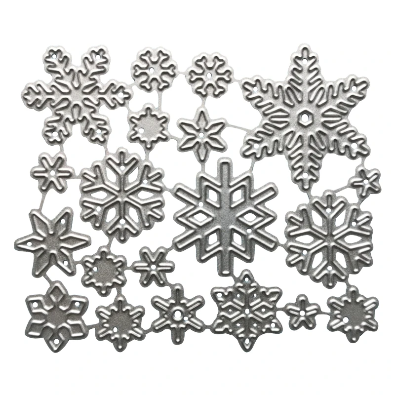 Winter Snowflakes Metal Cutting Dies Stencil DIY Scrapbooking Album Paper Card Template Mold Embossing Craft Decoration 270F