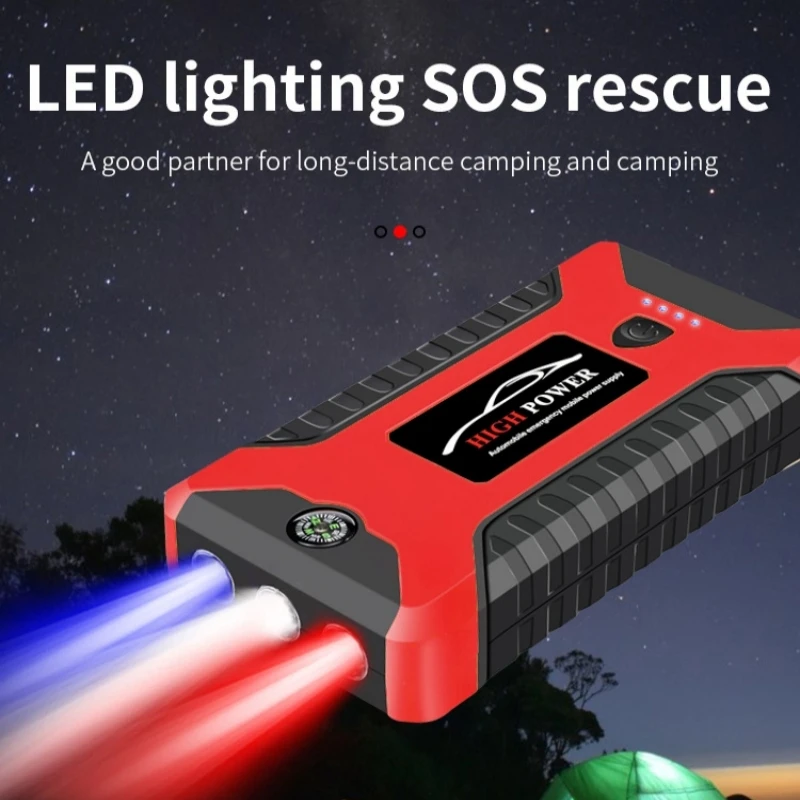 Portable Car Battery Starter Auto Jump Starter 99800mAh Petrol Diesel Car Emergency Booster Start Power Supply 12V For Cars