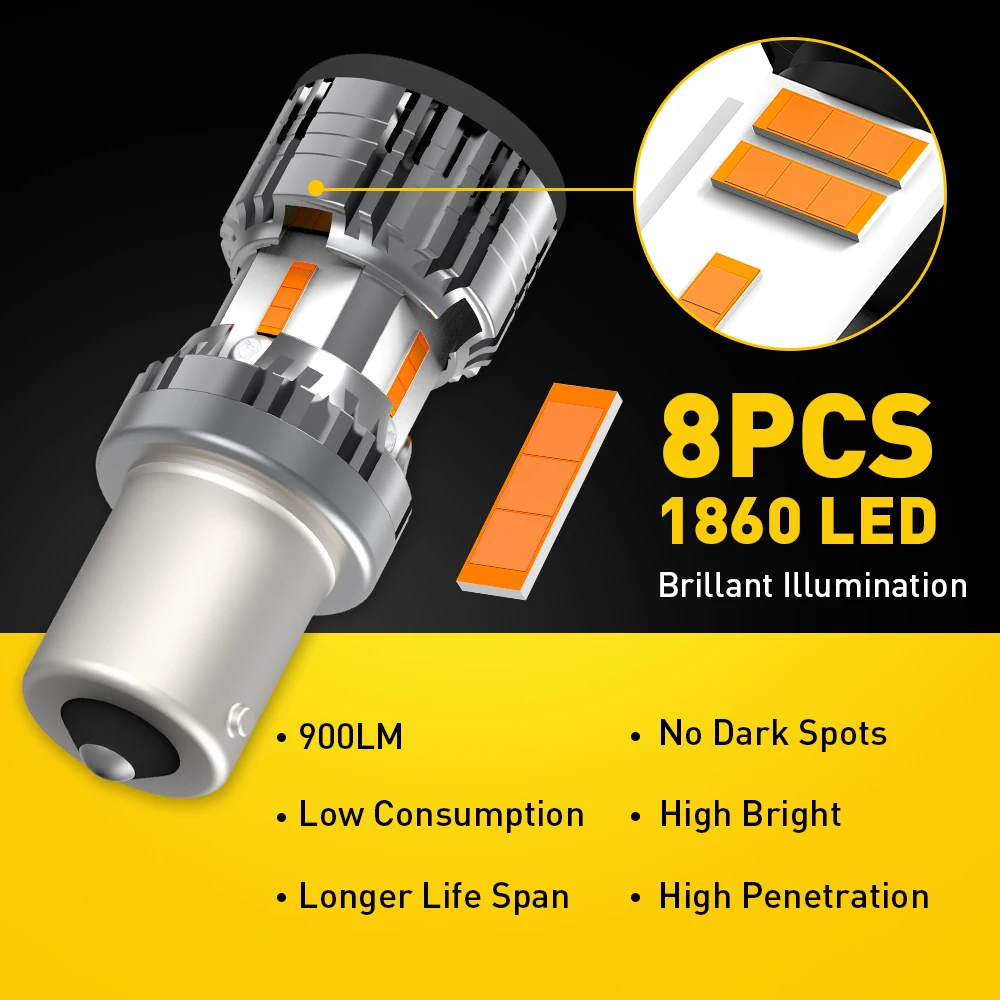 AUXITO- ÷  1156 BAU15S PY21W BA15S P21W LED ,  õ, Canbus 1156 LED  õ, Ȳ Ȳ, 2 