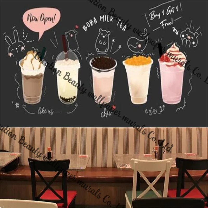 papel de parede preto simples mural personalizado 03