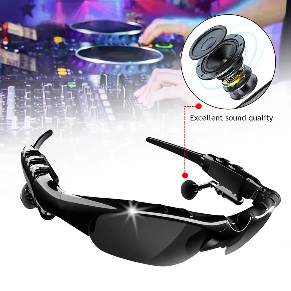 5.0 Stereo Bluetooth Headphones Polarized Sunglasses Outdoor Sports Cycling Audio Glasses Surround Sound Headphones Music & Call 3