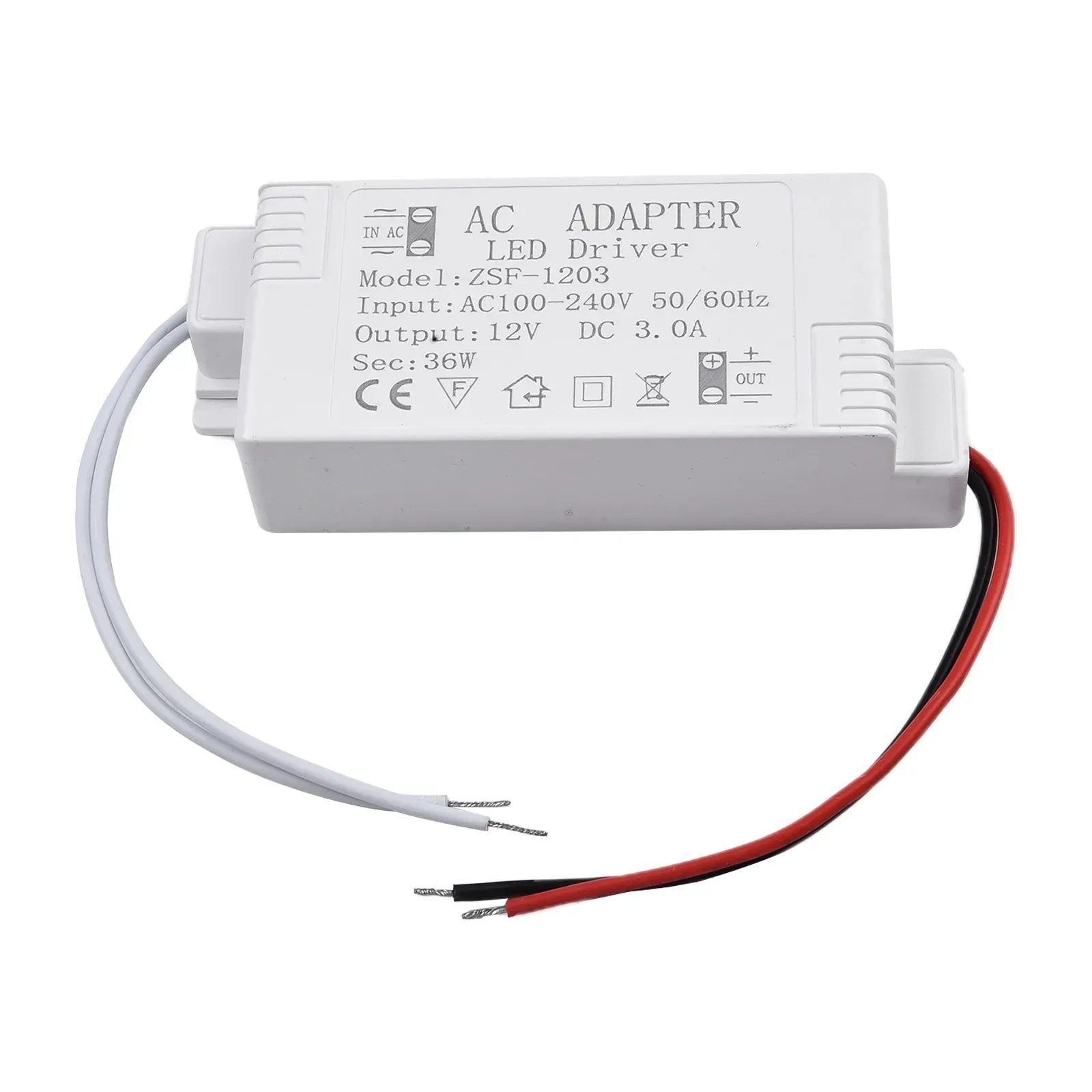 LED Driver Adapter For LED Lighting AC90-240V To DC 12V 12W 24W
