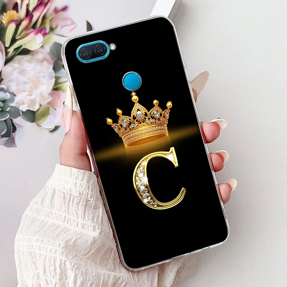 Fashion Letters Crown Soft Silicone Back Protective Phone Case Cover